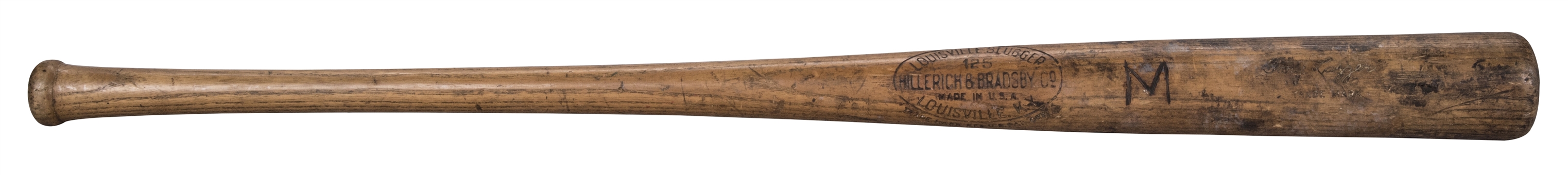 1928-31 Tony Lazzeri Game Used Hillerich & Bradsby L16 Model Bat (PSA/DNA)